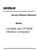 Caterpillar Cat CP-663E Vibratory Compactor (Prefix ASF) Service Repair Manual (ASF00001 and up)