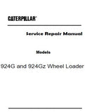 Caterpillar Cat 924Gz Wheel Loader (Prefix 3PZ) Service Repair Manual (3PZ00001-01552)