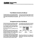 Clark CGC 20-30 Forklift Service Repair Manual