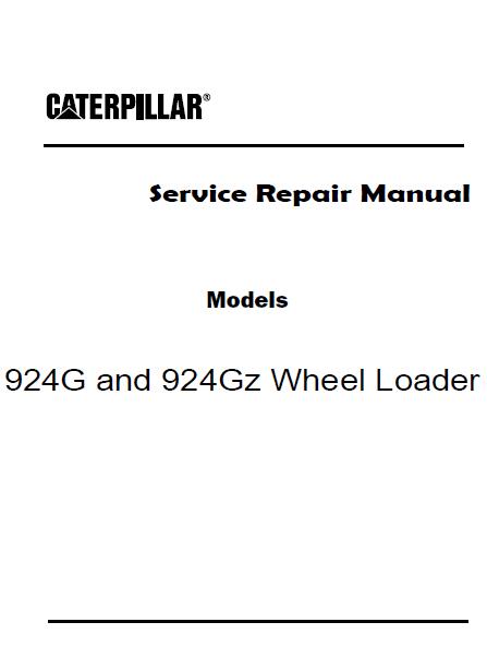 Caterpillar Cat 924G Wheel Loader (Prefix AAB) Service Repair Manual ...