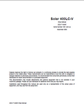 Daewoo Doosan Solar 400LC-V Excavator Service Repair Manual