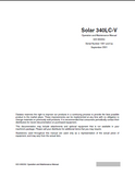 Daewoo Doosan Solar 340LC-V Excavator Operation and Maintenance Manual