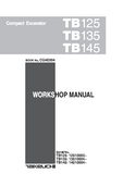 Takeuchi TB145 Compact Excavator Service Repair Manual SN：14510004