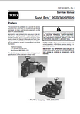 Toro Sand Pro 5020 Service Repair Manual