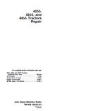 John Deere 4455 Tractor Service Repair Operation and Tests Manual (TM1458 and TM1459)