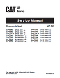Caterpillar Cat GP20N Forklift Lift Trucks Service Repair Manual SN：ET17DL-00011 and up