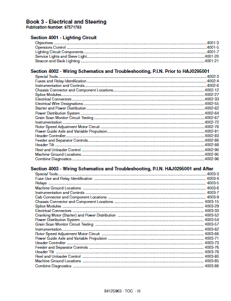 CASE IH AXIAL FLOW 2577 Combine Service Repair Manual ...