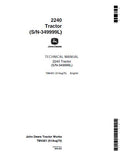 John Deere 2240 Tractor (S/N-349999L) Service Repair Manual (tm4301)