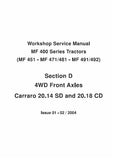 Massey Ferguson MF491 400-series tractor (brazil) Tractor Service Repair Manual