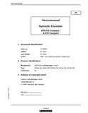 LIEBHERR A918-1192 Compact Hydraulic Excavator Service Repair Manual