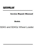 Caterpillar Cat 924Gz Wheel Loader (Prefix DDA) Service Repair Manual (DDA00001-03916)