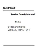 Caterpillar Cat 641B WHEEL TRACTOR (Prefix 65K) Service Repair Manual (65K00001-00984)