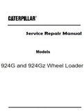 Caterpillar Cat 924Gz Wheel Loader (Prefix WGX) Service Repair Manual (WGX00001 and up)