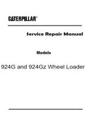 Caterpillar Cat 924Gz Wheel Loader (Prefix WMB) Service Repair Manual (WMB00001 and up)