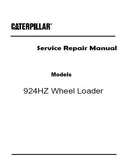 Caterpillar Cat 924HZ Wheel Loader (Prefix JZZ) Service Repair Manual (JZZ00001-00942)