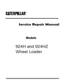 Caterpillar Cat 924Hz Wheel Loader (Prefix PED) Service Repair Manual (PED00001 and up)