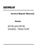 Caterpillar Cat 641B WHEEL TRACTOR (Prefix 65K) Service Repair Manual (65K00985 and up)