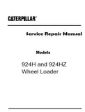 Caterpillar Cat 924HZ Wheel Loader (Prefix RRS) Service Repair Manual (RRS00001 and up)