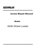 Caterpillar Cat 924K Wheel Loader (Prefix PWR) Service Repair Manual (PWR00001 and up)