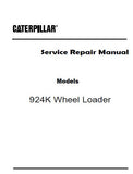 Caterpillar Cat 924K Wheel Loader (Prefix KW4) Service Repair Manual (KW400001 and up)