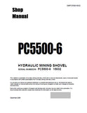 Komatsu PC5500-6 Hydraulic Mining Shovel Service Repair Manual (SN: 15032)