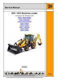 JCB 3DX, 4DX Backhoe Loader Service Repair Manual From: 1484000 To: 1502999