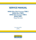 New Holland 9090X Side Conveyor TIER 3 Grape Harvester Service Repair Manual