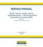 New Holland T8.380 SmartTrax™ PST TIER 2 Tractor Service Repair Manual [ZGRE05001 - ]