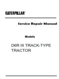 Caterpillar Cat D6R III TRACK-TYPE TRACTOR (Prefix DLM) Service Repair Manual (DLM00001 and up)