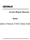 Caterpillar Cat D6R II TRACK-TYPE TRACTOR (Prefix BRE) Service Repair Manual (BRE00501 and up)
