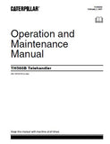 Caterpillar Cat TH560B Telehandler Operator and Maintenance manual S/N TBP00100 and After
