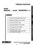 Kobelco SK380XDLC-10 HYDRAULIC EXCAVATOR Service Repair Manual