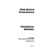 John Deere 526 Walk-Behind Snowblowers Service Repair Manual