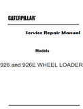 Caterpillar Cat 926 WHEEL LOADER (Prefix 4NB) Service Repair Manual (4NB02076 and up)