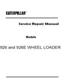Caterpillar Cat 926 WHEEL LOADER (Prefix 94Z) Service Repair Manual (94Z02209 and up)