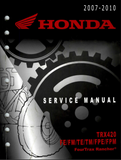 2009 Honda TRX420FM Rancher Service Repair Manual