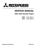 Mitsubishi FGC20 Forklift Trucks (Engine) Service Repair Manual