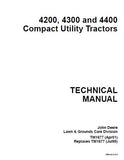 John Deere 4200 Compact Utility Tractor Service Repair Manual
