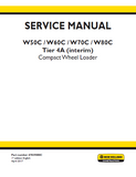 New Holland W50C ZB Tier 4A (interim) Compact Wheel Loader Service Repair Manual