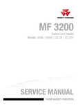 Massey Ferguson 3212FC Corn Header Service Repair Manual