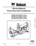 Bobcat 3SC60H Three-Point Soil Conditioner Service Repair Manual S/N AH8P00101 And Above