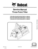 Bobcat 3TIL74 Three-Point Tiller Service Repair Manual S/N ADL400101 And Above