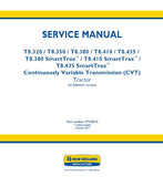 New Holland T8.380 CVT TIER 2 Tractor Service Repair Manual [ZFRE05001 - ]