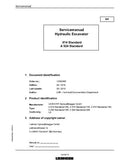 LIEBHERR A910 Standard-1182 Hydraulic Excavator Service Repair Manual