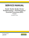 New Holland T8.350 PST TIER 4B Tractor Service Repair Manual [ZFRE05001- ]