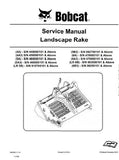 Bobcat 6A Landscape Rake Service Repair Manual S/N 470000101 And Above