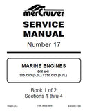 Mercruiser Marine Engines 350 Magnum MPI Tournament Ski Service Repair Manual→OF745537 - OK000000 →1996
