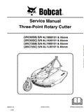 Bobcat 3RC60SC Three-Point Rotary Cutter Service Repair Manual S/N AL1K00101 And Above