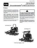 Toro Groundsmaster 4110-D (Model 30447) Service Repair Manual
