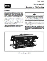 Toro ProCore SR70-S Service Repair Manual